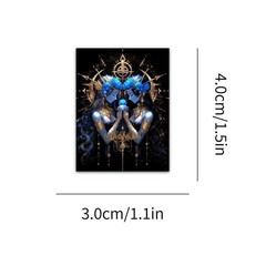 30Pcs Random Aesthetic Vintage Gothic Dark Romance Astrology Stickers Decals