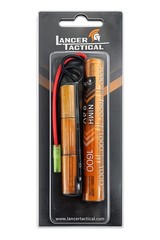 Lancer Tactical 8.4V 1600mAh NiMH Nunchuck Airsoft Battery, Stick/Butterfly Pack