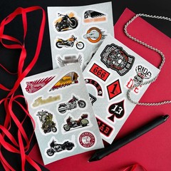179 Pcs Motorcycle Stickers – Strong Adhesive & Waterproof Stickers for Adult…