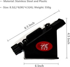 Adjustable Fletching Jig Straight and Helix Tool with Clamp for DIY Archery Arro