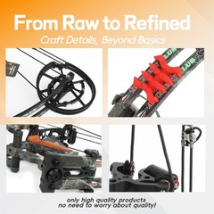 Archery 30-55lbsCompound Bow Set 25-30″ Adjustable Adult Hunting Target Shooting