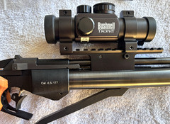 Baikal MP-46M .177 Single Stroke Pneumatic Match Air Pistol with Scope & Case