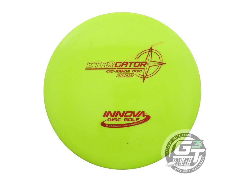 USED Innova Star Gator 176g Dayglow Red Foil Midrange Golf Disc