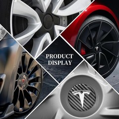 4 Pack Aluminum Waterproof Wheel Cover Center Emblem Sticker for Tesla Model 3 M
