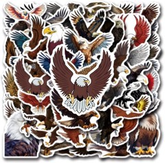 55PCS Eagle Stickers Waterproof Vinyl Decals for Water Bottle Laptop Luggage