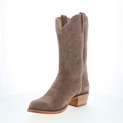 Tony Lama Plano 12″ Suede Round Toe Mens Brown Wide Cowboy Western Boots