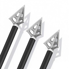 8-pcs Hunting Broadheads 125-Grain and 100-Grain Arrow Archery Arrowhead Suit…