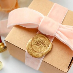 Set of GOLD SILVER Wedding Invitation Envelope Wax SEAL STAMP Kit Party Events