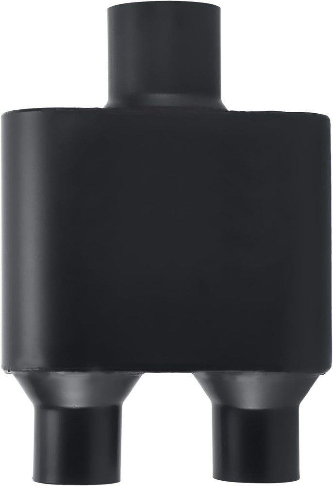 Universal Mufflers,Performance Automotive Exhaust Muffler, Single Chamber Black
