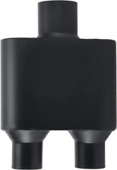 Universal Mufflers,Performance Automotive Exhaust Muffler, Single Chamber Black