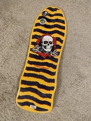 Powell Peralta 80s Reissue Ripper Skateboard Deck Gold Bones Brigade