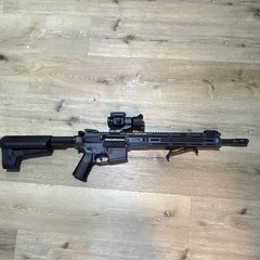 KRYTAC Trident MK II AEG Airsoft Rifle w/ Case, Manual & 4 Magazines and BBS