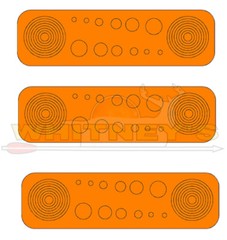 Specialty Archery Circles and Dots – Orange – 614O