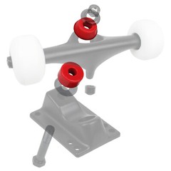 Skateboard Truck Rebuild Kit MEDIUM 96A Bushings Washers Pivot Cups For 2 Trucks