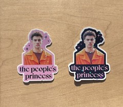 Pink Luigi Mangione “The Peoples Princess» Sticker Holographic Waterproof