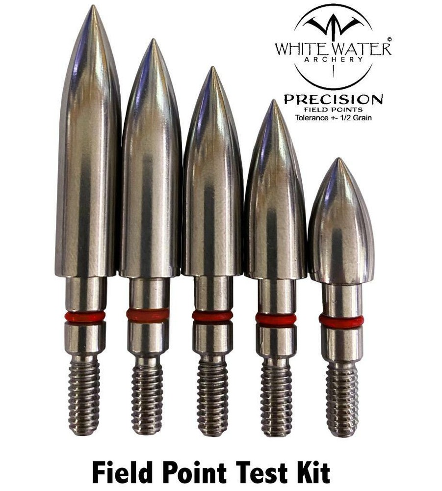 White Water Archery Precision Field Points Test Kit Practice 5/16″ Diameter