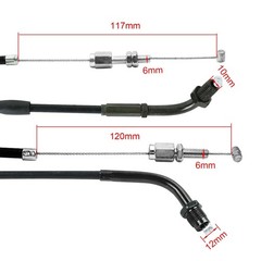 FLYPIG Throttle Cable Push & Pull Set For Honda Shadow 500 700 800 1100 ACE 750