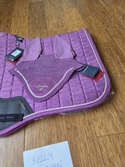 LeMieux Mallow Large Saddle Pad & Bonnet Set New With Tags