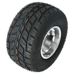 10×4.50-5 Go Kart Front Wheel Tire 5 Inch Aluminum Rim 3 Stud Rain Racing Cart
