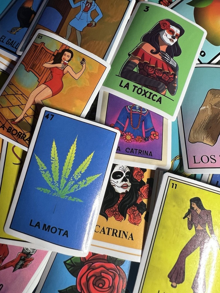 25 Piece Mix Lot 2” Loteria Stickers Water Bottles, Stickers *FREE SHIPPING*