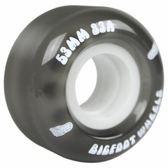Bigfoot Skateboard Wheels 53mm 83A Soft Cruiser Filmer Wheels Black (Set of 4)