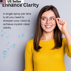 Glare Guard Clear View Lens Cleaner with Microfiber Cloth, 1 pack, 4oz bottle