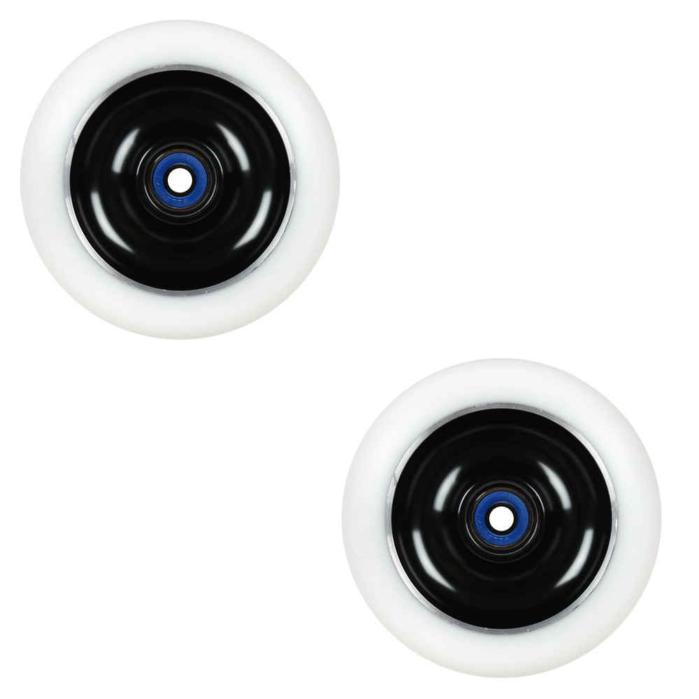2 Alloy Metal Core 100mm Scooter Wheels With Abec7 Bearings For MGP Razor Lucky