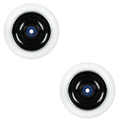 2 Alloy Metal Core 100mm Scooter Wheels With Abec7 Bearings For MGP Razor Lucky