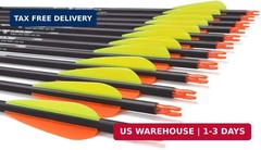 Carbon Arrow Hunting Arrows with 100 Grain Tip and Removable Tips for Archery Co