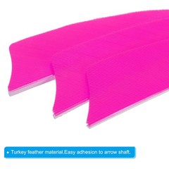 50 Pack Arrows Vanes 5 Inch Arrow Feather Right Wing Pink for DIY