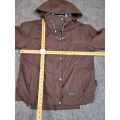 EOUS Equestrian Riding Jacket Waterproof Hooded Brown Women’s XL 3-1