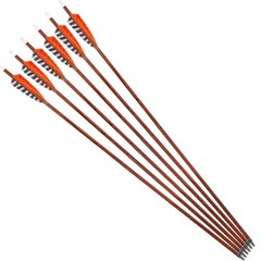 12pcs 30″Archery Carbon Arrows Spine400 Turkey Feather Traditional Bow Shooting