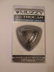 Muzzy Trocar 100gr 3-Blade Fixed Broadheads Archery Hunting – NEW