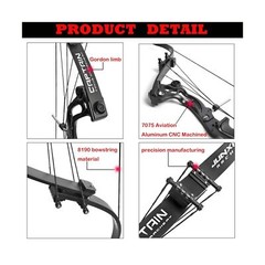 ZSHJGJR Recurve Bow American Hunting Bow 320FPS Draw Weight 40-55lbs Adjustab…