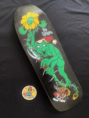 RARE World Industries PrimeWood Ron Chatman Gremlin Black Shaped Skateboard Deck