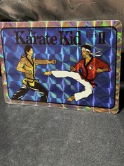 Karate Kid II Selectra Prism Jewel Vending Machine Sticker & Holder Cobra Kai