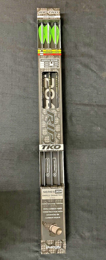 Victory RIP TKO Elite V1 .001 350 .204 Hunting Arrow 6 Pack w/ AAE Hybrid NEW