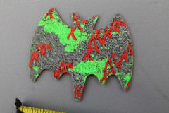 ALVA Skateboards Green Red Gothic Bat Dogtown Z2 Skateboarding Rip Grip STICKER