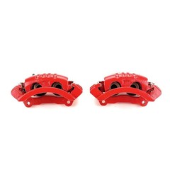 Power Stop Rear High-Temp Red Powder Coated Calipers For 2006-2008 Dodge Ram …