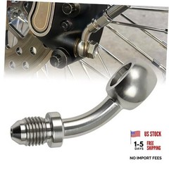 AN3 (3/8’‘) Male Banjo Fitting with 10mm Banjo Eye for AN3 PTFE Brake 45 Degree
