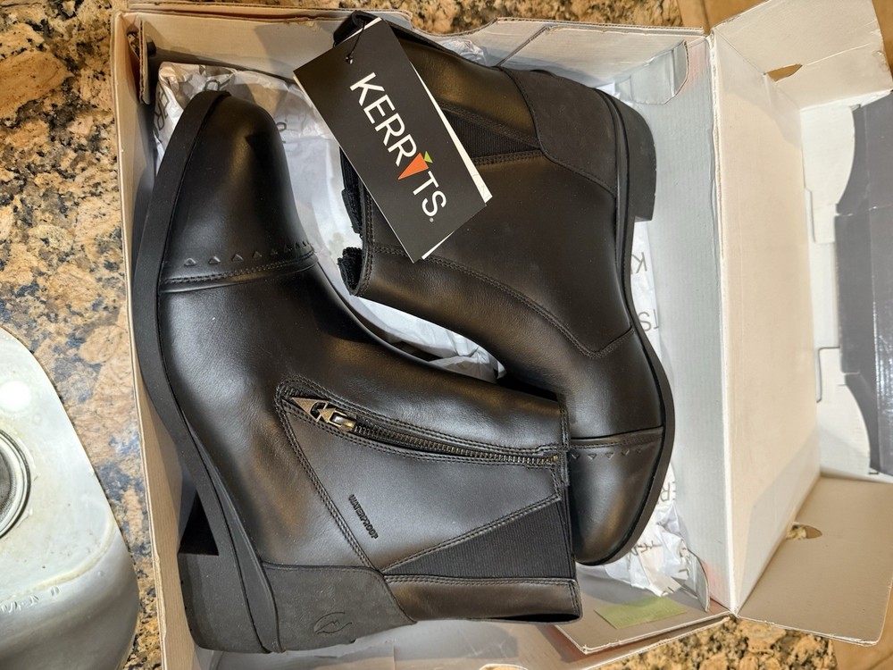 Kerrits Waterproof paddock boots NEW w/ Tags Ladies 11 Zip Sides Black