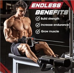 Yes4ALL Tricep Press Down Cable Machine Attachment Set, LAT Pulldown Attachment