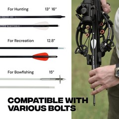 BALLISTA BAT Reverse Draw Compound Crossbow with T-Buttstock 420fps/150lbs/4lb