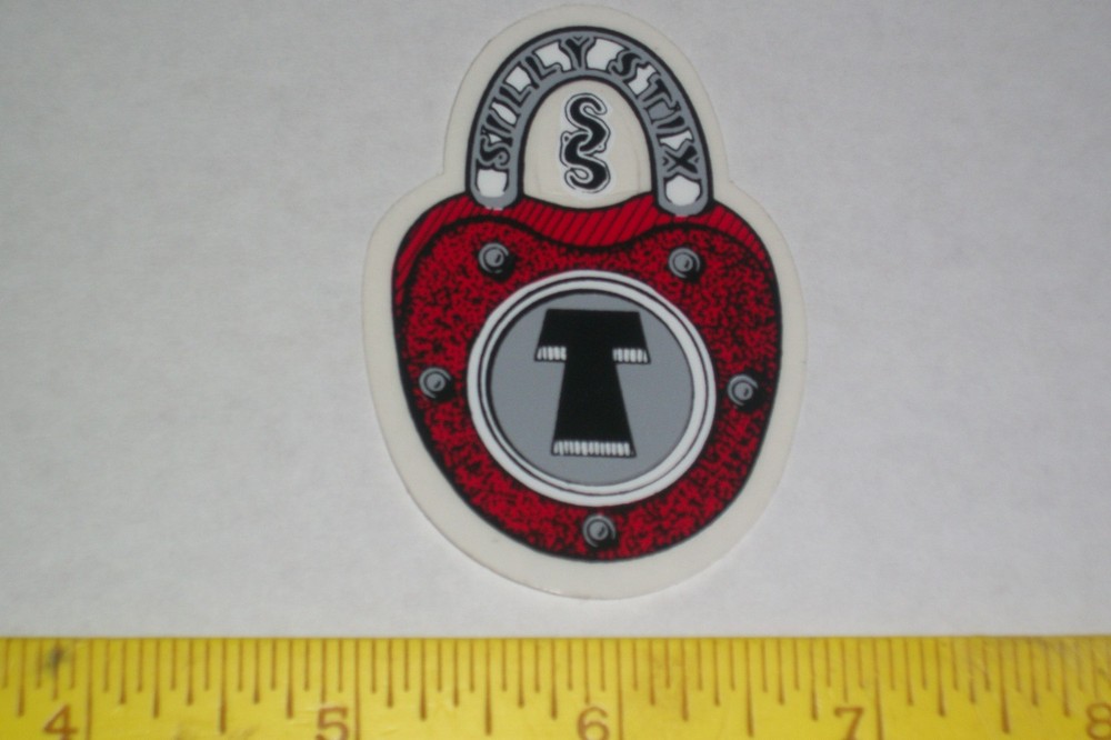 VTG 80’s SCHMITT STIX SILLY LOCK SKATE SKATEBOARD OLD SCHOOL NOS DECK STICKER !!