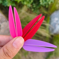 50pcs 1.75″ Arrow Rubber Vanes Wings Target Archery Shooting Archery Shaft DIY