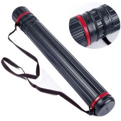 Adjustable Arrow Quiver Tube Holder 12-24 PCS Archery Case Back Shoulder w/ Belt