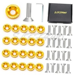 6063-T6 Hard Aluminum Alloy Fender Washer 20 Pieces CNC Precision gold