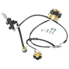 Front Hydraulic Foot Disc Brake Caliper & Pad for 125-200cc ATV Quad Go Kart