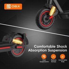 30mph Electric Scooter 1000W Foldable Scooter With App & Double Shock Absorption