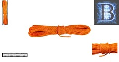 Ultra-Light Dyneema Reflective Orange Rope – 15ft 440lbs for Camping & Sailing